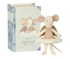 Maileg Angel Mouse In Book 7 Maileg Angel Mouse In Book