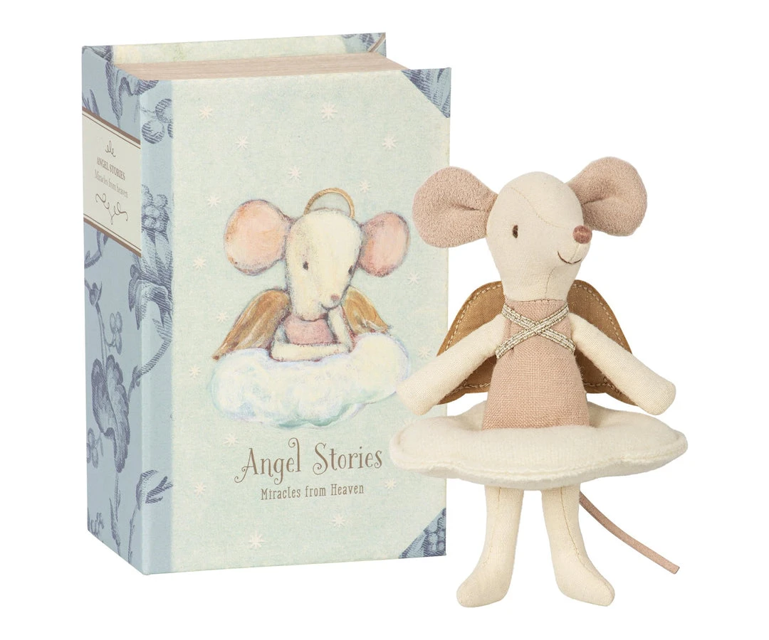 Maileg Angel Mouse In Book 5 Maileg Angel Mouse In Book