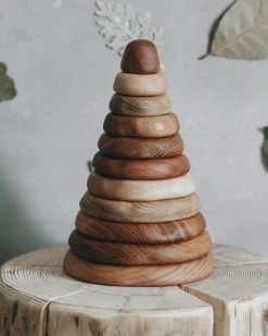 Tateplota Handmade Wooden Pyramid Stacker *New*