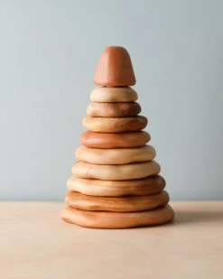 Tateplota Handmade Wooden Pyramid Stacker *New*