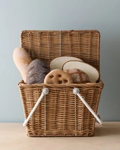 Odin Parker Picnic Bread Basket *New* 10 Odin Parker Picnic Bread Basket *New*