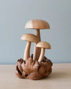 Odin Parker Handmade Wooden Mushrooms
