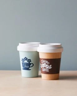 Le Toy Van Wooden Coffee And Tea Cups (set) *New*