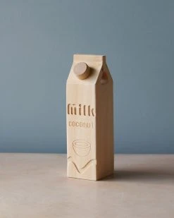 Odin Parker Wooden Carton Of Coconut Milk *New*