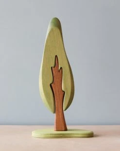 *New* Brin D'Ours | Handmade Green Poplar Tree With Base