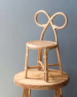Poppie Toys Toddler Rattan Bow Chair