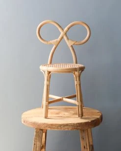 Poppie Toys Toddler Rattan Bow Chair