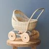 Poppie Toys Rattan Doll Pram Stroller *New*