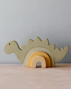 L And Wood Dinosaur Stacking Toy