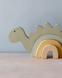 L And Wood Dinosaur Stacking Toy