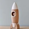 Vendor-unknown Handmade Wooden Rocket & Astronaut