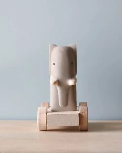 Odin Parker Exclusive *New* Handmade Wooden Elephant Push Toy With Built-In Magnets