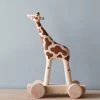 Odin Parker Exclusive *New* Handmade Wooden Giraffe Push Toy With Built-In Magnets