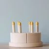 Odin Parker Exclusive *New* Handmade Wooden Vanilla Cake With Candles