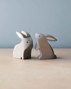 Brin D'Ours | Handmade Wooden Bunnies (Set Of Two) *New*