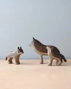 Forest Melody *New* Handmade Wooden Wolves