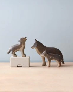 Forest Melody *New* Handmade Wooden Wolves