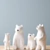 Pole Pole *New* Wooden Polar Bear Family 1 Pole Pole *New* Wooden Polar Bear Family