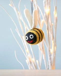 Odin Parker *New* Handmade Felt Bee Christmas Tree Ornament