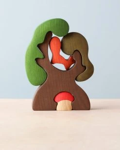 Odin Parker Handmade Wooden Tree With Squirrel