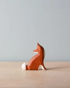 Forest Melody Handmade Wooden Fox *New*