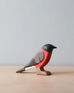 Forest Melody Handmade Wooden Bullfinch Bird