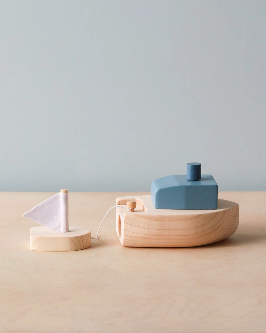 Kiko & GG Wind-up Wooden Bath Boat *New* 3 Kiko & GG Wind-up Wooden Bath Boat *New*