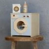 Konges Sløjd Wooden Washing Machine With Pretend Laundry Detergent *New*