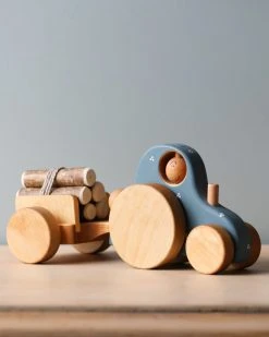 Friendly Toys *New* Handmade Wooden Tractor