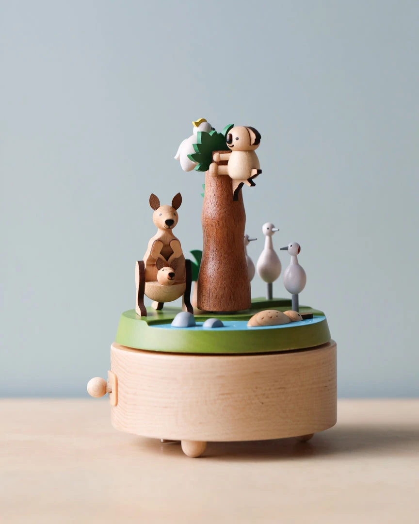 Wooderful Life Wooden Australian Safari Park Music Box *New* 3 Wooderful Life Wooden Australian Safari Park Music Box *New*