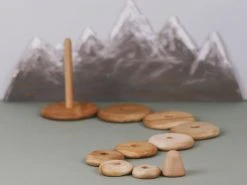 Tateplota Handmade Wooden Pyramid Stacker *New*