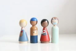 Goose Grease Essential Workers Peg Dolls *New* 5 Goose Grease Essential Workers Peg Dolls *New*