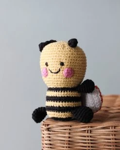 Pebble Handmade Bee Rattle *New*