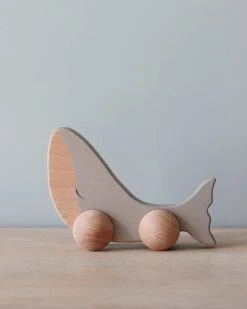 Konges Sløjd *New* Wooden Whale Push Toy