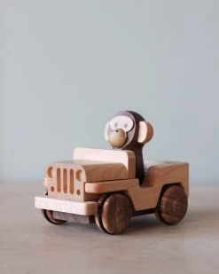 Odin Parker *New* Wooden Animal Pull-Back Car