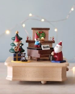 Wooderful Life *New* Santa's Christmas Concert Music Box