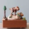 Wooderful Life Wooden Dinosaur Music Box *New*