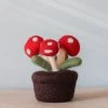 Odin Parker Mini Felt Potted Mushroom *New*