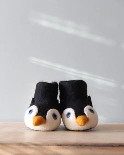Odin Parker *New* Handmade Wool Penguin Slippers