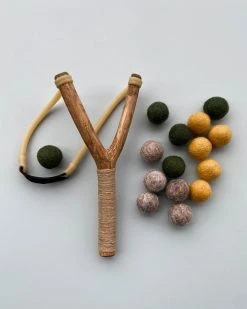 Hella Slingshot Handmade Slingshot & Felt Balls