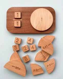 Odin Parker *New* Wooden Fraction Puzzle - Made In USA