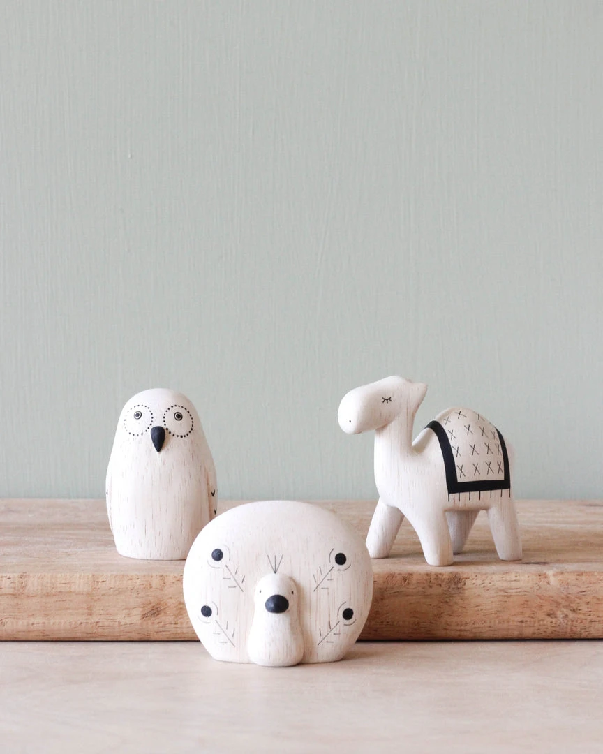 T-Lab *New* Handmade Tiny Wooden Exotic Animals 3 T-Lab *New* Handmade Tiny Wooden Exotic Animals