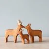 *New* Brin D'Ours | Handmade Wooden Deer Family