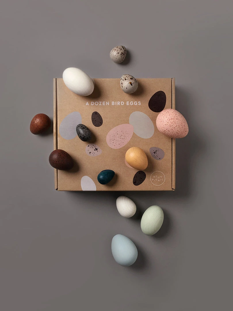 Moon Picnic *New* A Dozen Bird Eggs In A Box 3 Moon Picnic *New* A Dozen Bird Eggs In A Box
