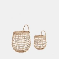 Olli Ella *New* Rattan Hanging Wall Baskets
