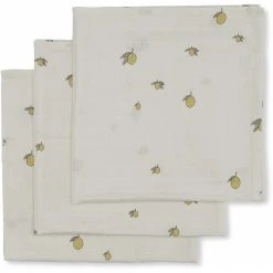 Konges Sløjd *New* Organic Lemon Muslin Cloth (3-Pack)