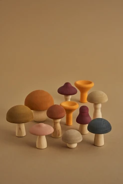 Raduga Grez Handmade Wooden Mushrooms