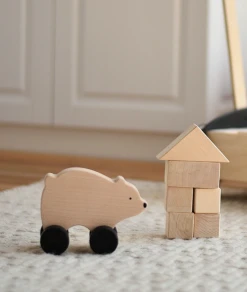 Sabo Concept Wooden Bear Push Toy