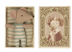 Maileg Sleepy Wakey Baby Mouse In Box *New*