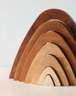 - Handmade Wooden Mountain Stacker